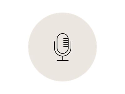 Icon of a microphone.