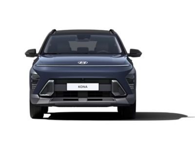 La face avant de KONA Essence mise en valeur par les feux Seamless Horizon.