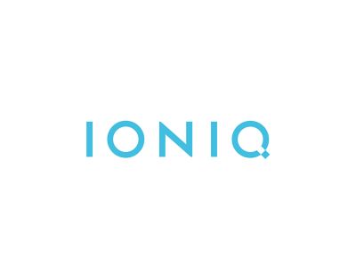 Hyundai IONIQ electric product line-up brand logo.