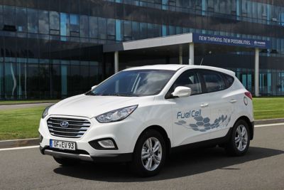 Image d’ix35, première Hyundai à pile à hydrogène produite de série.