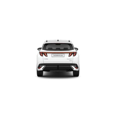 Parachoques trasero con forma de ala de inspiración aeronáutica del Hyundai TUCSON Híbrido Enchufable.