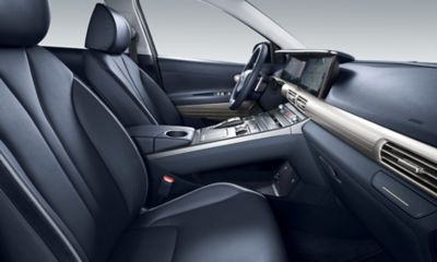 Photo showing the front row seats of the Hyundai Nexo.