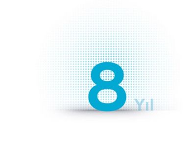 Hyundai 8 yıl simgesi.