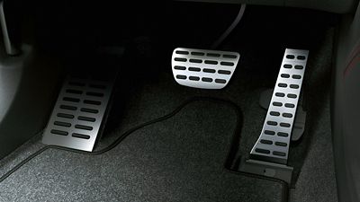 Auto Pedale in Aluminiumoptik