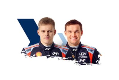 Hyundai Motorsport pilote et copilote Ott & Martin