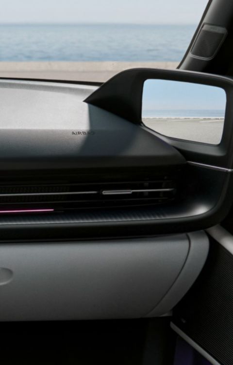 Glove box of the Hyundai IONIQ 6 all-electric.