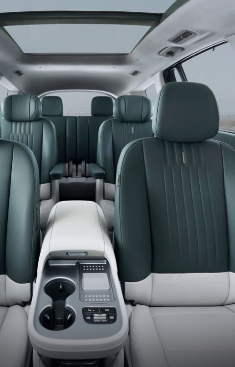 Interior view of Hyundai IONIQ 9 electric SUV with 6 seats