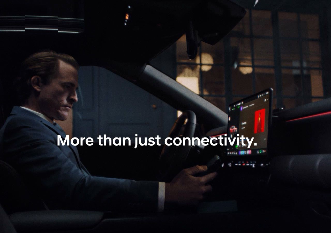 Filmová prezentace konektivních funkcí vozu Hyundai IONIQ 3.