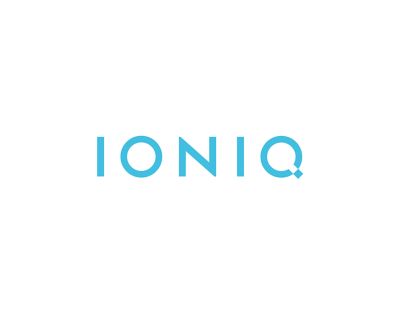 Hyundai IONIQ electric product line-up brand logo.